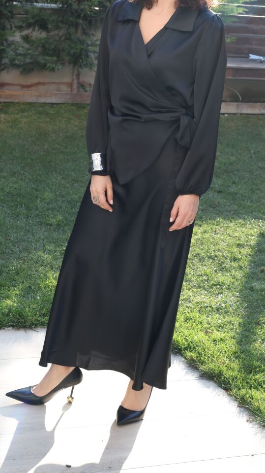 SATEN ETEK SİYAH